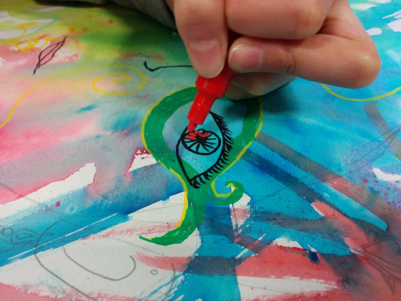 Photo of art from childrens art classes in Bristol