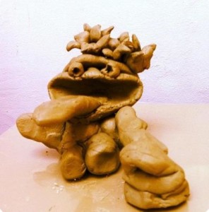 Creative and fun art birthday parties for kids based in Bristol having imaginative fun with clay