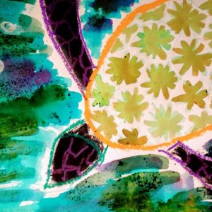 Photo of art created in GO SKETCH after school fine art courses for children in Bristol