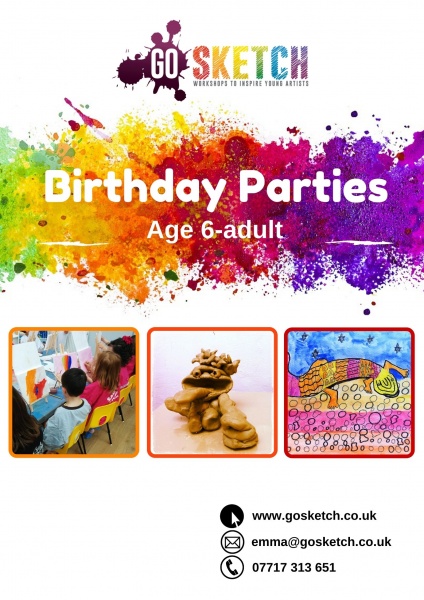 Arty birthday parties south west
